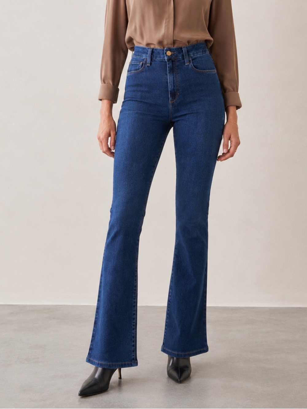 Joe's Jeans Hi Honey Curvy Bootcut Jeans Thunderbird Dark Blue Wash 27 - Picture 1 of 14